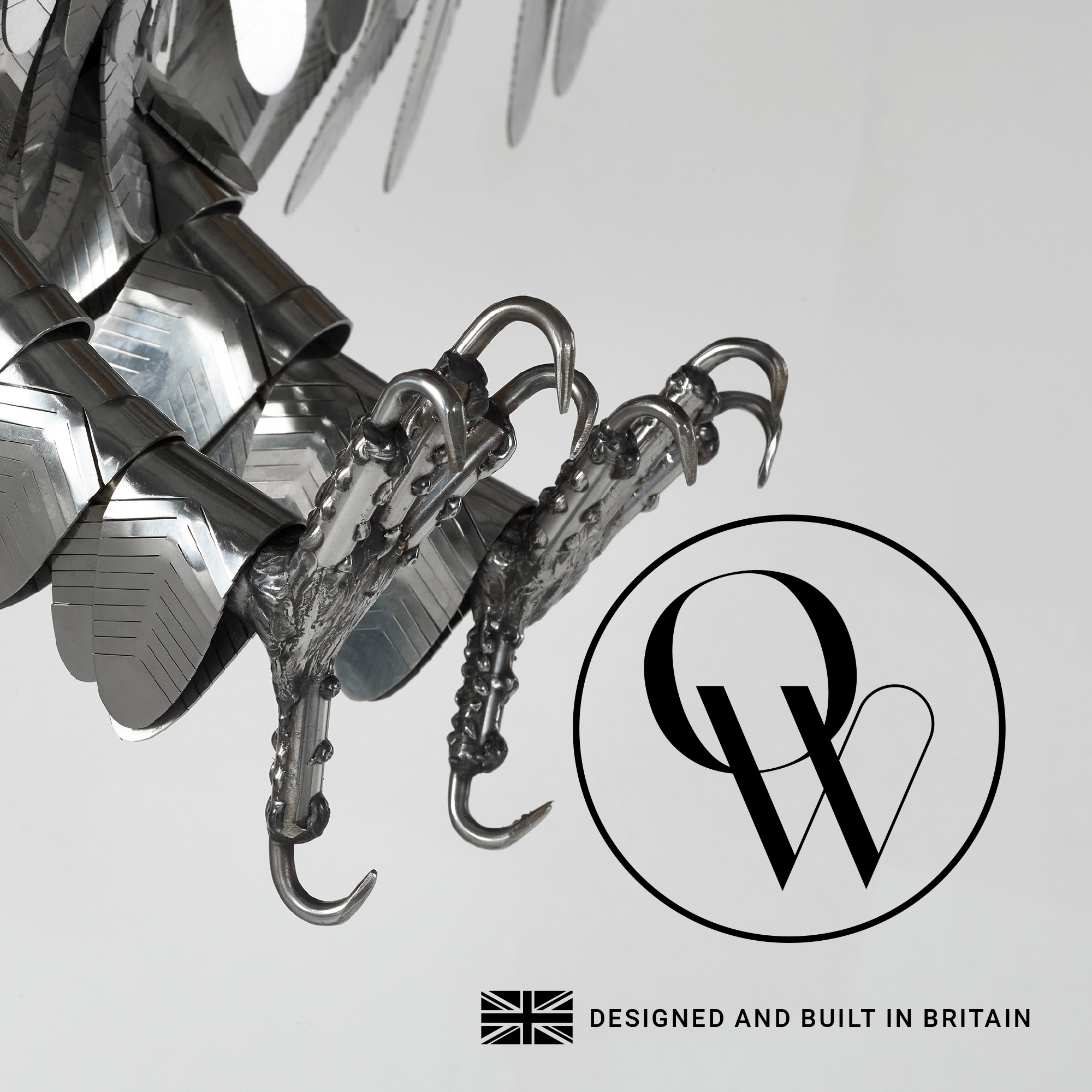 Sustainable bird sculpture Oliver Wellings Designs