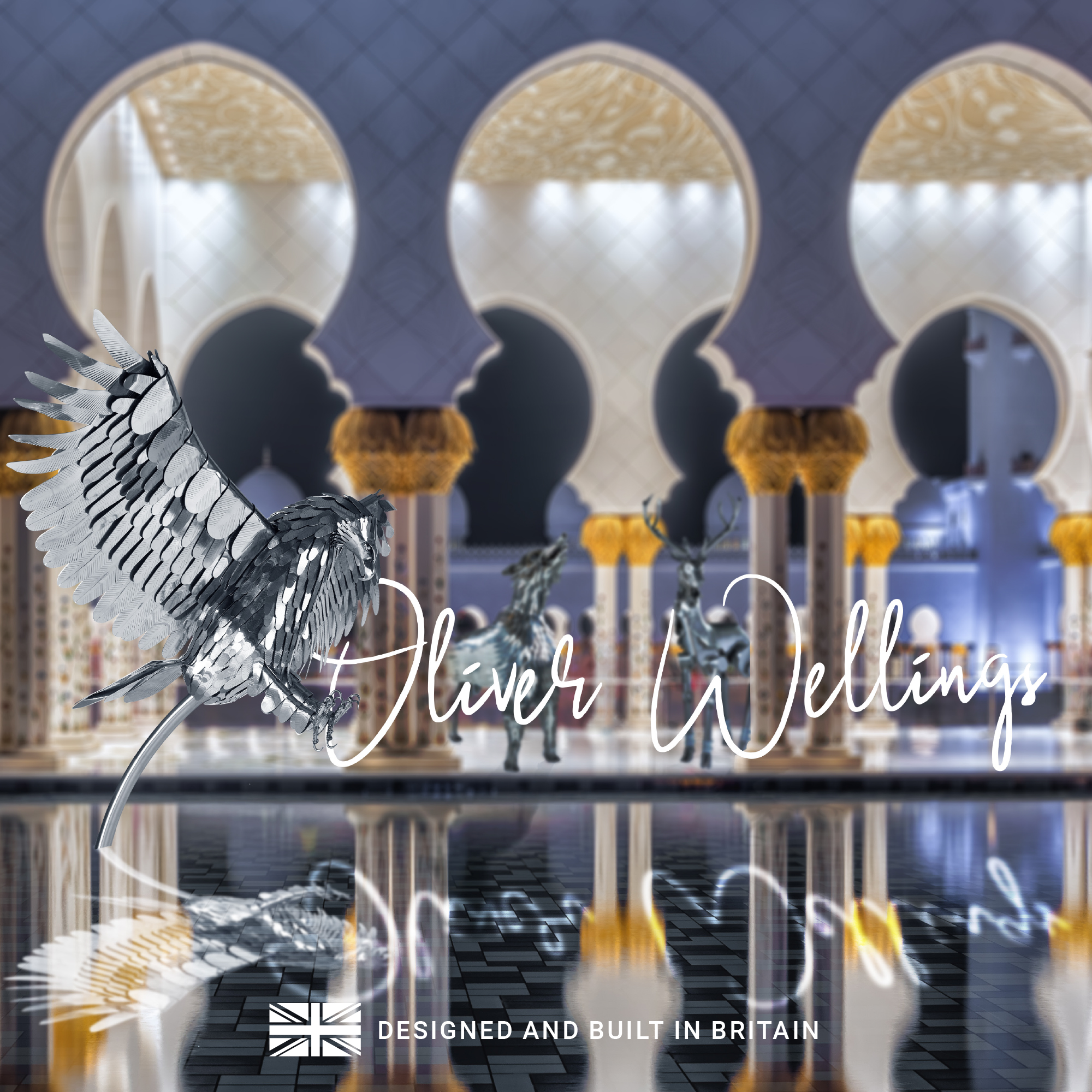 Sustainable sculpture exhibition with Ramesh Shukla and Oliver Wellings Designs